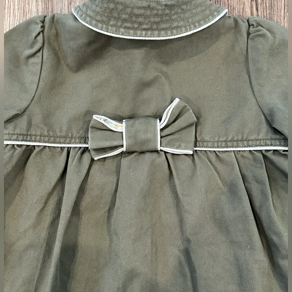 Marie Chantal Girls 4T Gray/Green Jacket